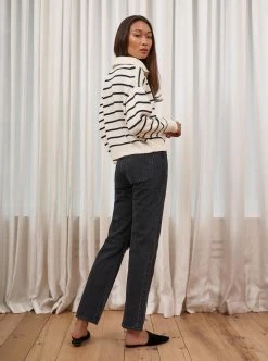 LLC21483_CREAM/NAVY Monogram Bastien Sweater