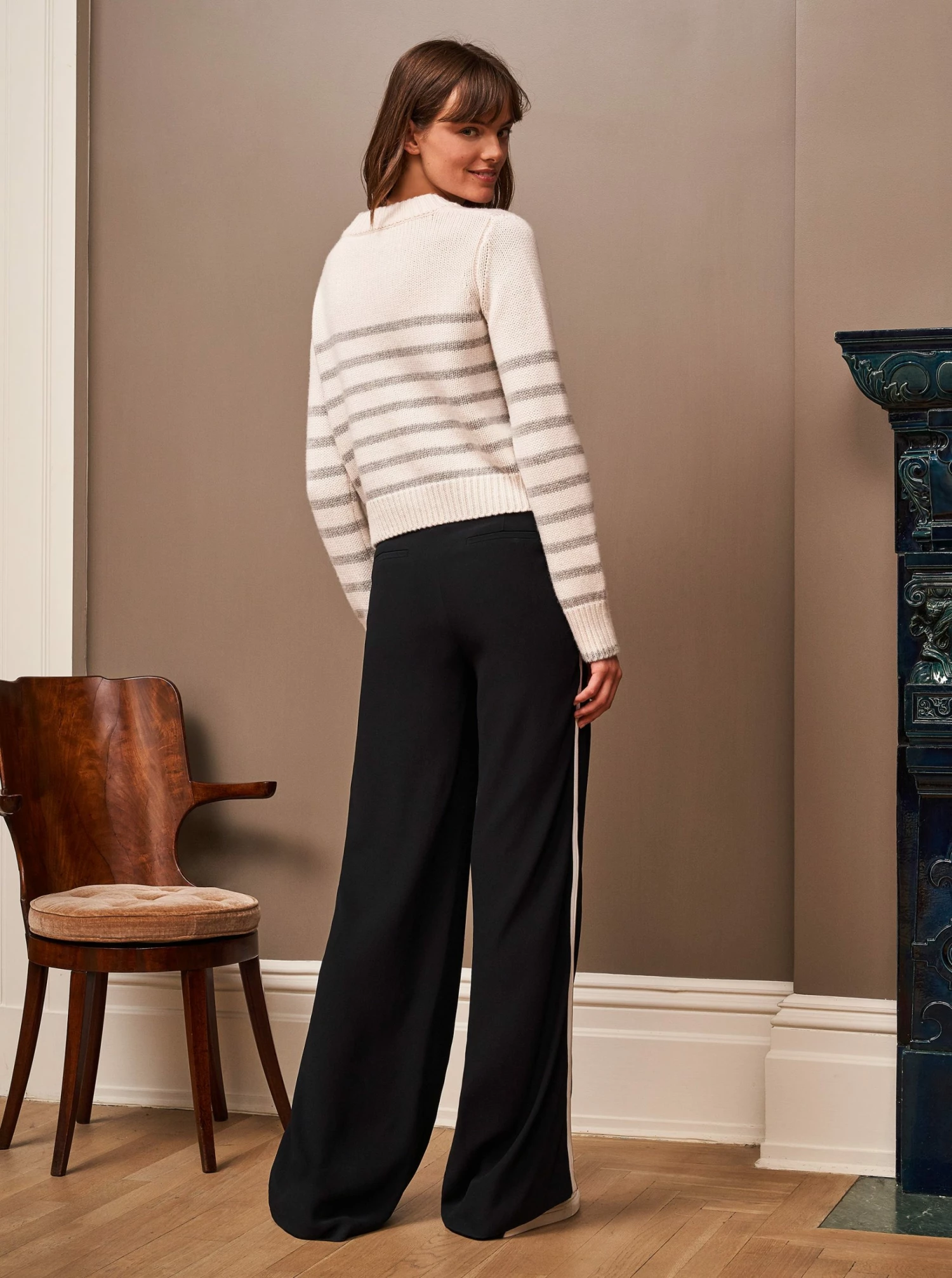 LLC21123_CREAM/GREY Mini Marin Sweater 6 LLC21123_CREAM/GREY Mini Marin Sweater