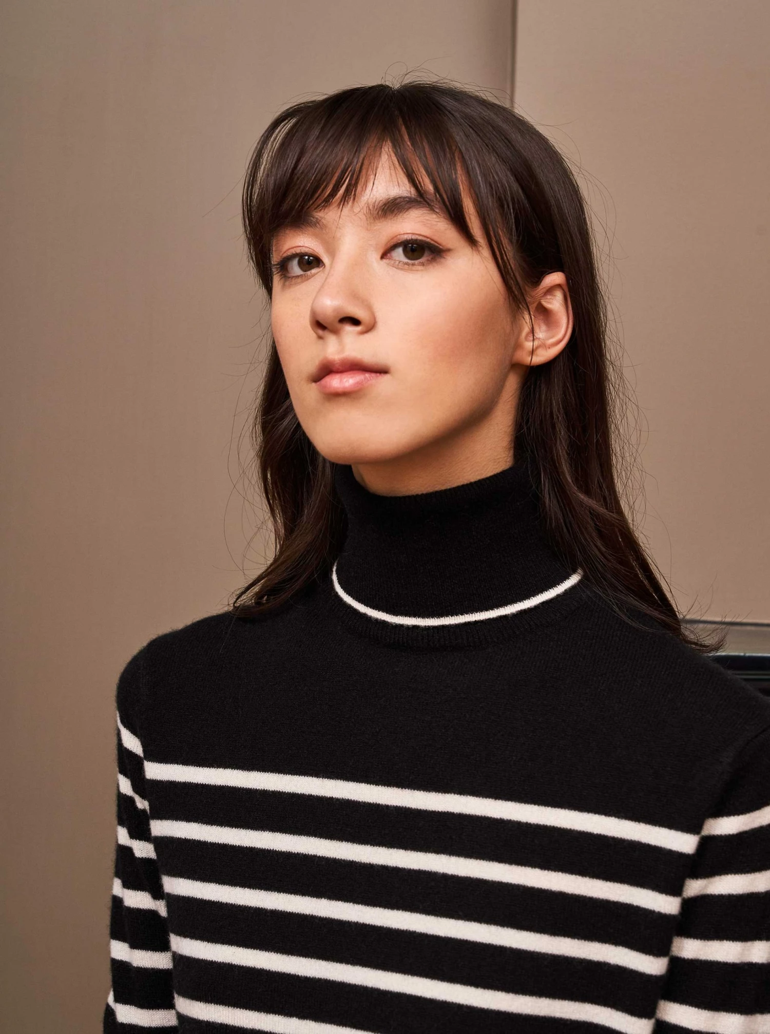 LLC21249_BLACK/CREAM AAA Lean Lines Turtleneck Knitwear 6 LLC21249_BLACK/CREAM AAA Lean Lines Turtleneck Knitwear