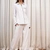 LLC21027/LLC24002_WHITE/NAVY Bonne Nuit Pajamas Sleepwear