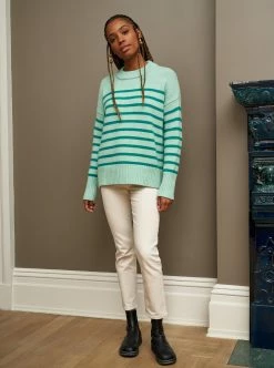 LLC21490_MINT/GREEN ONYX Marin Sweater