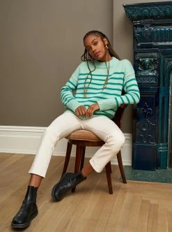 LLC21490_MINT/GREEN ONYX Marin Sweater