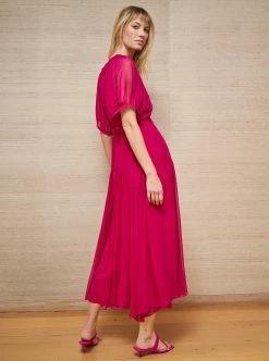 LLC13242_HOT PINK Constance Dress Dresses