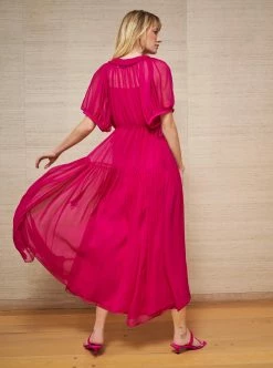 LLC13242_HOT PINK Constance Dress Dresses
