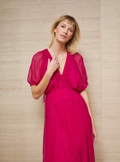 LLC13242_HOT PINK Constance Dress Dresses