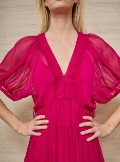 LLC13242_HOT PINK Constance Dress Dresses
