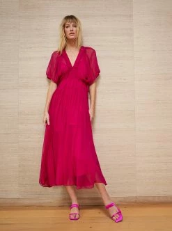 LLC13242_HOT PINK Constance Dress Dresses