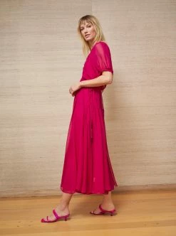 LLC13242_HOT PINK Constance Dress Dresses