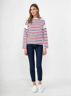 LLC21051_WHITE/BLUE/RED Charlotte Tee