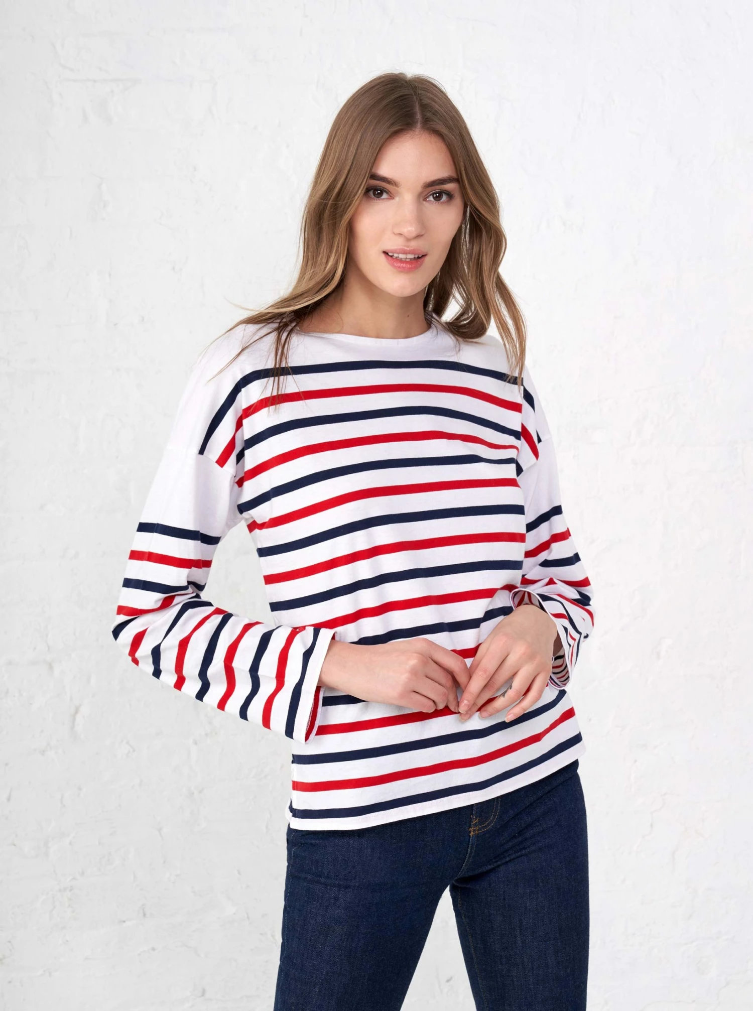 LLC21051_WHITE/BLUE/RED Charlotte Tee 3 LLC21051_WHITE/BLUE/RED Charlotte Tee