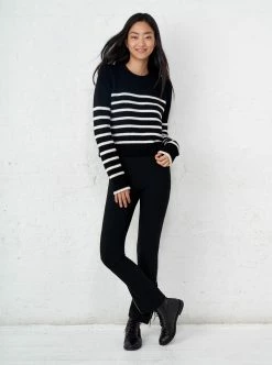 LLC21123_BLACK/CREAM Mini Marin Sweater