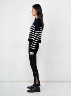 LLC21123_BLACK/CREAM Mini Marin Sweater