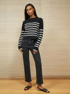 LLC21123_CREAM/ PINK/ORANGE/GREEN Mini Marin Sweater Monogram