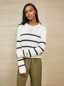 LLC21618_TAN/CREAM Monogram Mini Marina Sweater