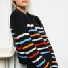 LLC21123_BLACK/RAINBOW Monogram Mini Marin Sweater