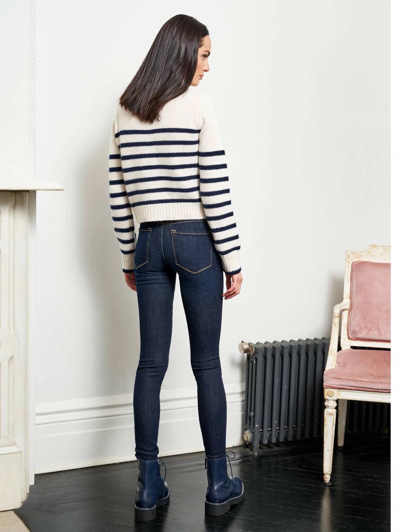 LLC21243_CREAM/NAVY Monogram Mini Marin Cardigan 7 LLC21243_CREAM/NAVY Monogram Mini Marin Cardigan