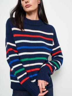LLC21059_NAVY/RAINBOW Marin Sweater Monogram