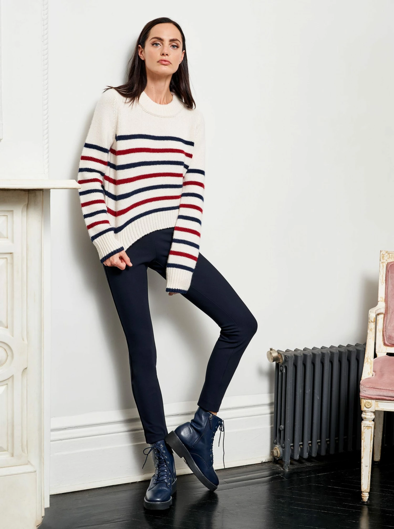 LLC21123_CREAM/NAVY/ BURGUNDY Mini Marin Sweater 4 LLC21123_CREAM/NAVY/ BURGUNDY Mini Marin Sweater
