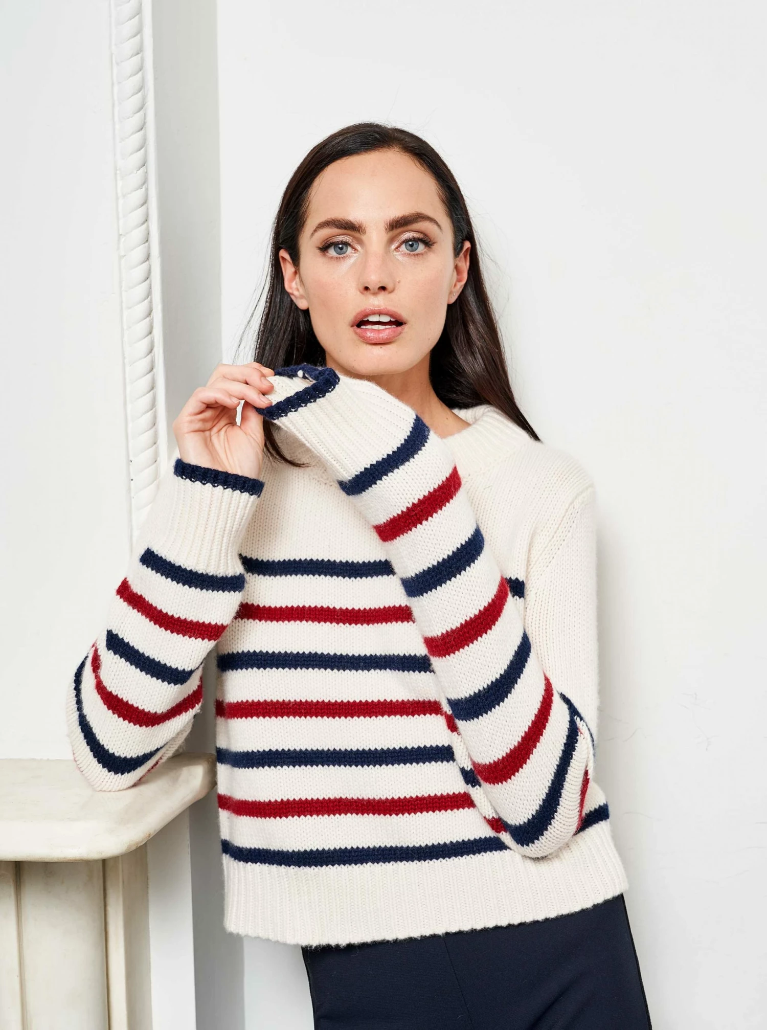 LLC21123_CREAM/NAVY/ BURGUNDY Mini Marin Sweater 5 LLC21123_CREAM/NAVY/ BURGUNDY Mini Marin Sweater