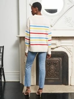 LLC21059_CREAM/BRIGHT-RAINBOW Monogram Marin Sweater