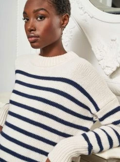 LLC21490_CREAM/NAVY Monogram Marin Sweater