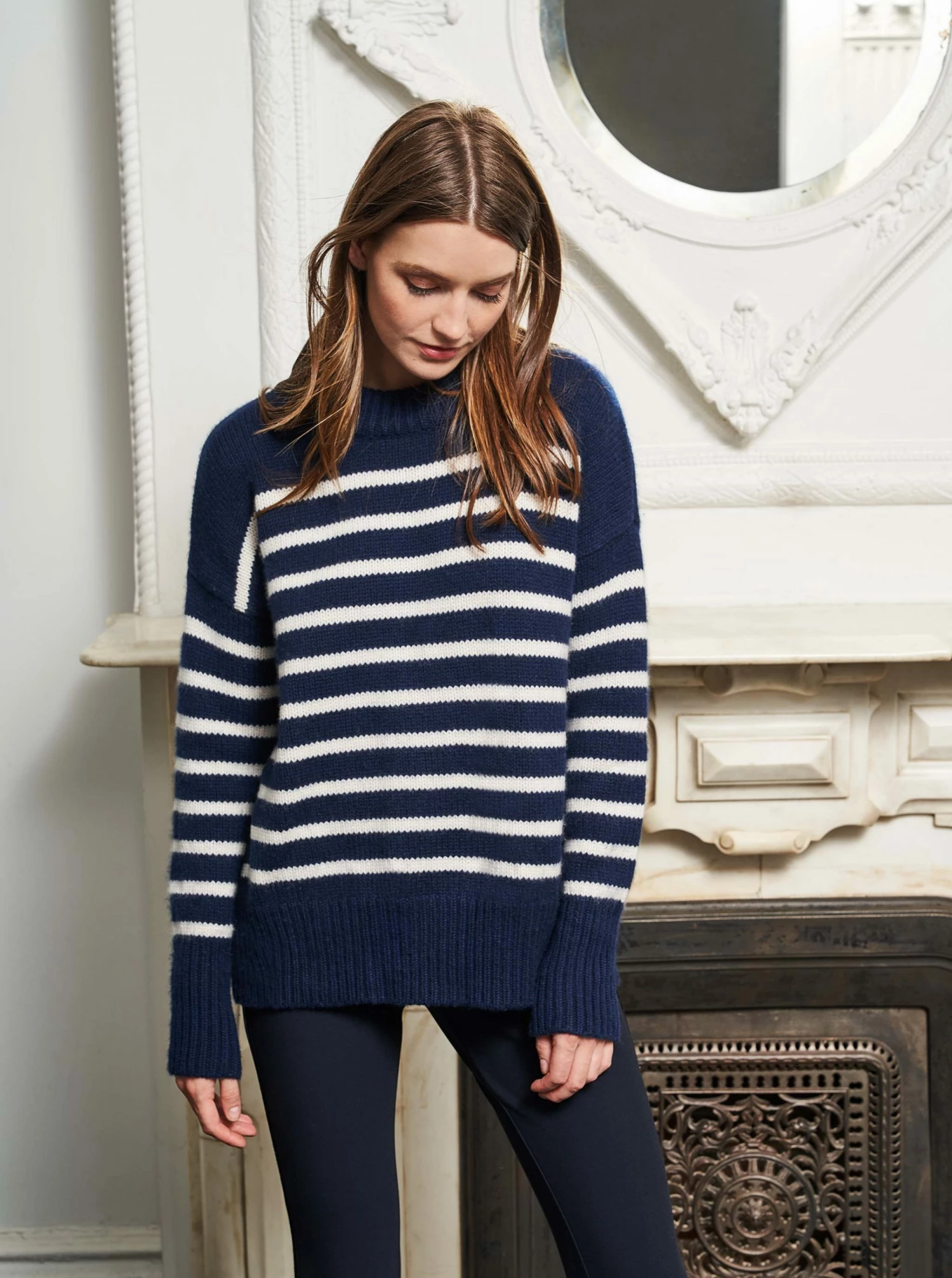LLC21490_NAVY/CREAM Marin Sweater 5 LLC21490_NAVY/CREAM Marin Sweater