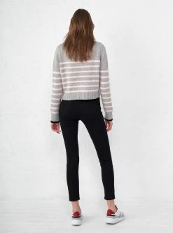 LLC21123_GREY/PINK Mini Marin Sweater Monogram