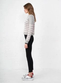 LLC21123_GREY/PINK Mini Marin Sweater Monogram