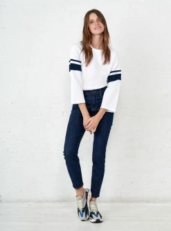 LLC21068_WHITE_NAVY Tees Varsity Tee