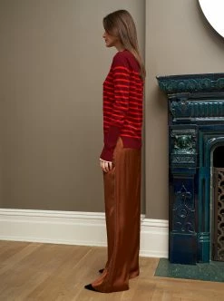 LLC21037_MAROON AAA Lean Lines Sweater