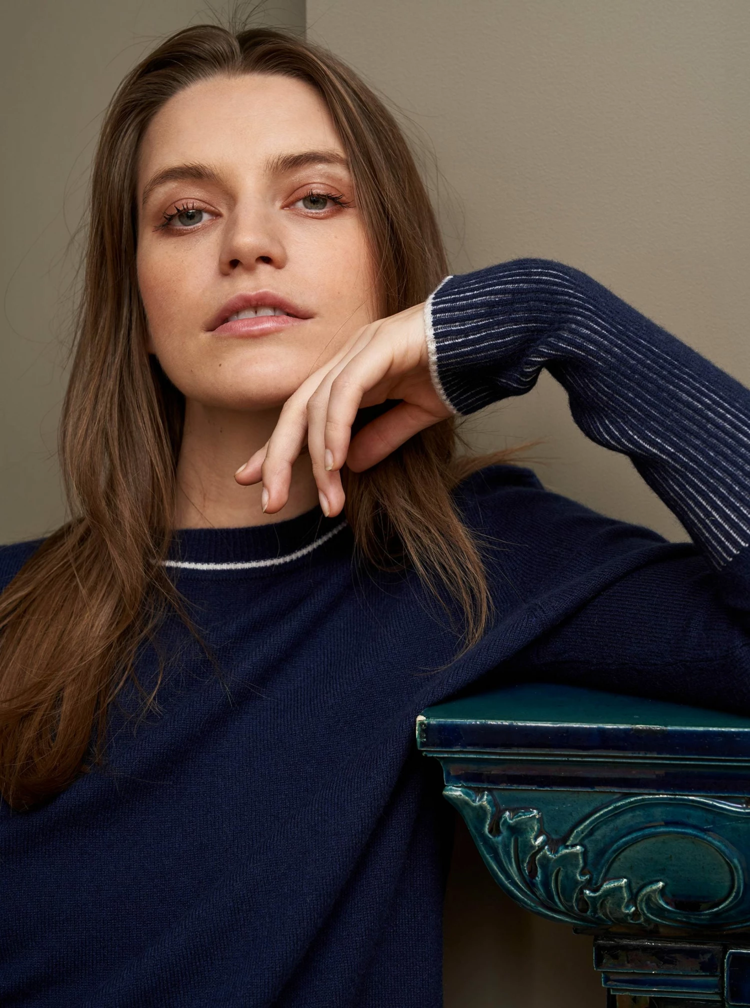 LLC21102_NAVY/CREME AAA Sweater 7 LLC21102_NAVY/CREME AAA Sweater