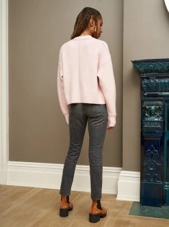 LLC21654_BLUSH Knitwear Alycia Cardigan