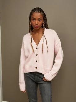 LLC21654_BLUSH Knitwear Alycia Cardigan