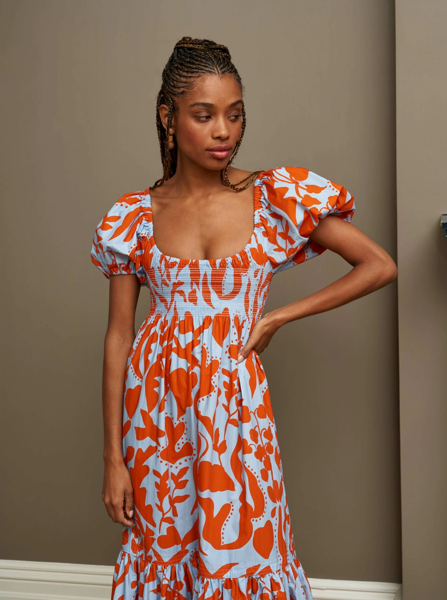 LLC13390_PALE BLUE/TANGERINE Amy Dress 6 LLC13390_PALE BLUE/TANGERINE Amy Dress