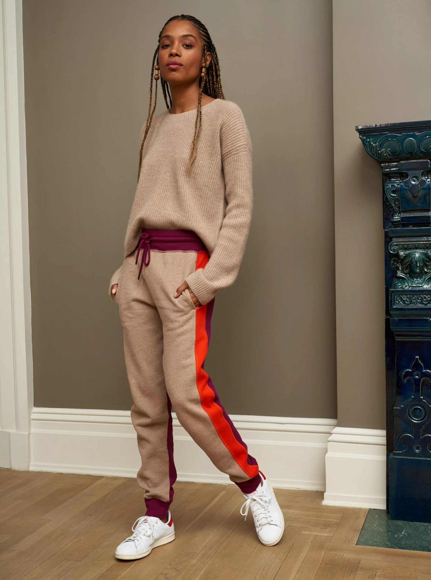 LLC24029_CAMEL MELANGE / RED VIOLET / POPPY RED Pants Aprés Jogger 5 LLC24029_CAMEL MELANGE / RED VIOLET / POPPY RED Pants Aprés Jogger