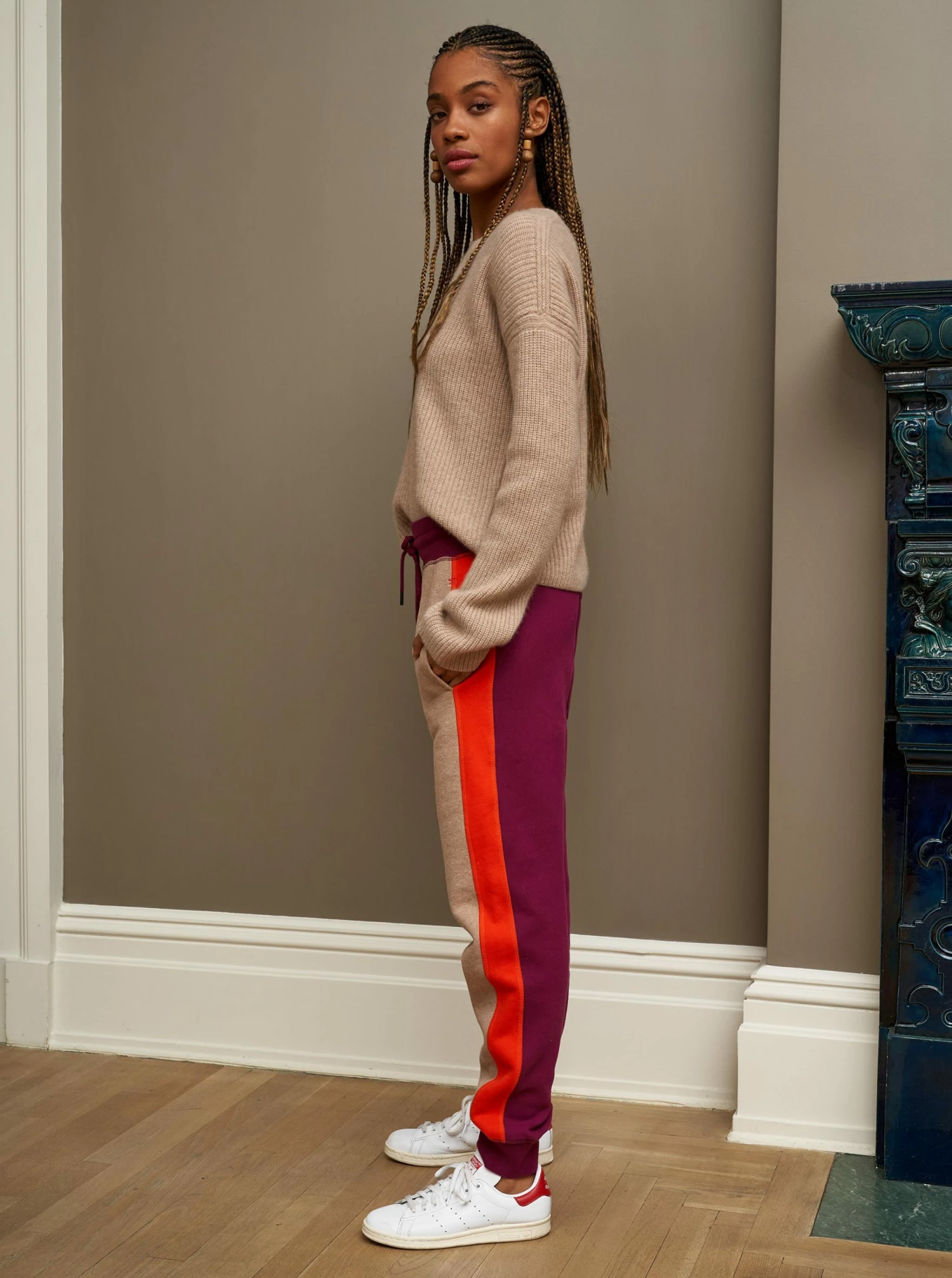 LLC24029_CAMEL MELANGE / RED VIOLET / POPPY RED Pants Aprés Jogger 8 LLC24029_CAMEL MELANGE / RED VIOLET / POPPY RED Pants Aprés Jogger