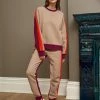 LLC21442_CAMEL MELANGE / RED VIOLET / POPPY RED Aprés Sweatshirt Tops