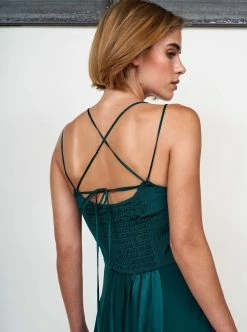 LLC13325_EMERALD/NAVY Dresses Aurora Dress