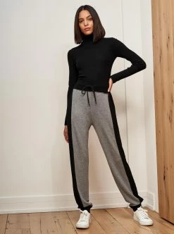 LLC24023_HEATHER GREY/BLACK Pants Avant Jogger