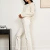 LLC21578_CREAM Knitwear Basket Sweater