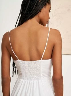 LLC13281_WHITE/WHITE STRIPE Beatrix Dress Dresses