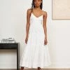 LLC13281_WHITE/WHITE STRIPE Beatrix Dress Dresses