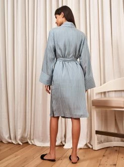 LLC17016_BLUE Bonne Journée Robe Sleepwear