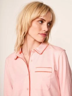 LLC21027/ LLC24002 _BLUSH/POPPY Monogram Bonne Nuit Pajamas