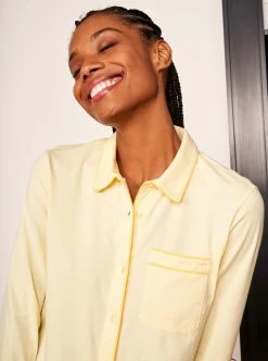 LLC21027/LLC24002 _BUTTER/BRIGHT-YELLOW Bonne Nuit Pajamas