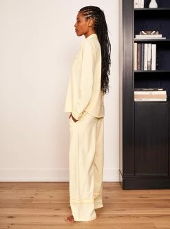 LLC21027/LLC24002 _BUTTER/BRIGHT-YELLOW Bonne Nuit Pajamas