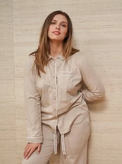 LLC21027/LLC24002_TAN Bonne Nuit Pajamas