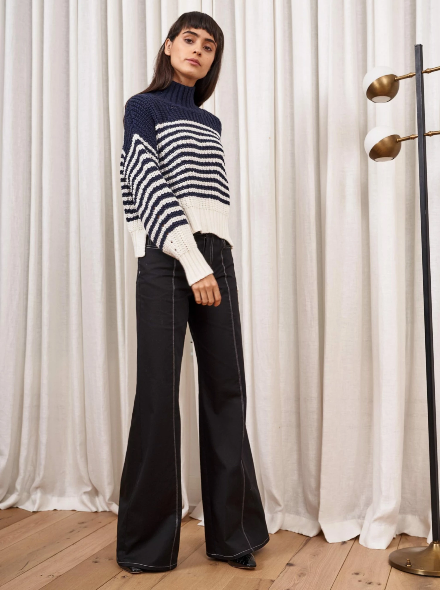 LLC21408_NAVY/CREAM Knitwear Bretagne Sweater 6 LLC21408_NAVY/CREAM Knitwear Bretagne Sweater