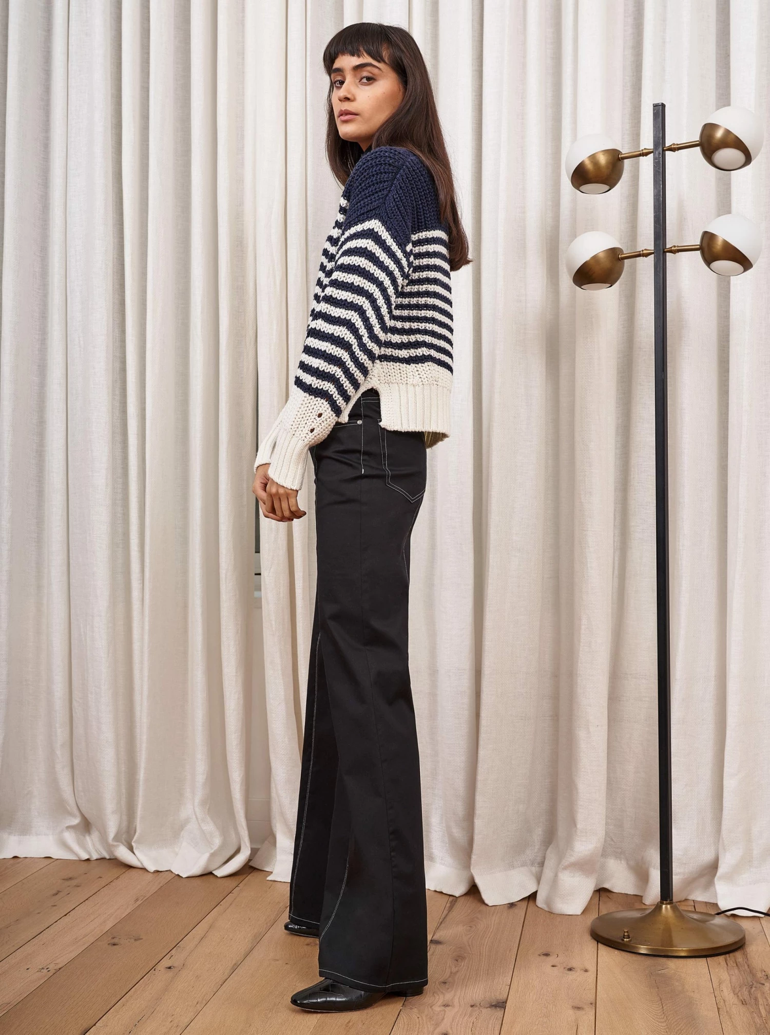 LLC21408_NAVY/CREAM Knitwear Bretagne Sweater 10 LLC21408_NAVY/CREAM Knitwear Bretagne Sweater