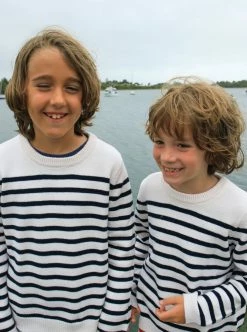 LLK21001_CREAM/NAVY Marini Sweater Knitwear 21 LLK21001_CREAM/NAVY Marini Sweater Knitwear